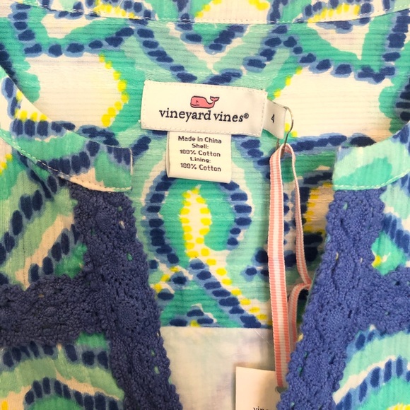 NWT Vineyard Vines Ikat Medallion print dress - Picture 6 of 8